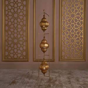 Factory Hot Sell <b>Mini</b> Moroccan Handmade Durable Tea Light Candle <b>Lanterns</b> Stand 3 Lamps for Christmas Ramadan Home Decorations - Product Image 2