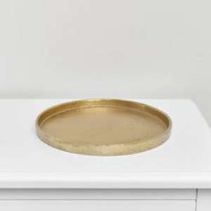 Bandeja decorativa de latón, útil para rituales de puja, regalos tradicionales, ocasiones de inauguración de casas y decoración de interiores. - Product Image 4