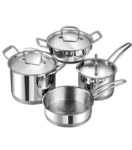 Professionnel coréen en acier inoxydable 14 pièces soupe marmite ensemble de marmite Double poignée anti-dérapant antirouille Restaurant maison - Product Image 1