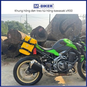 Sacoches latérales en cuir authentiques Kawasaki Z900 Ph M-Biker, fixation simple, cadre suspendu, moto durable, état d'occasion - Product Image 4