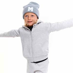 Alta calidad sólido Casual transpirable con capucha Zip-Up niños chándales invierno Jogger chándal poliéster algodón cintura elástica - Product Image 2