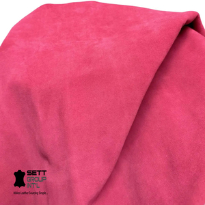 หนังวัวแท้สีชมพู หนังกลับนุ่ม หนา 0.5-0.9 มม. คุณภาพพรีเมียม สำหรับงาน DIY ทำรองเท้า เข็มขัด โซฟา และงานฝีมือ - Product Image 6