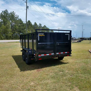 Remolque volquete 14K Tele 4 'High Sid Farm Trailer para componentes de núcleo de tractor incluyen motor de engranaje nuevo usado - Product Image 3