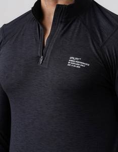 Media cremallera para hombre Regular Fit manga corta 100% algodón Wave Rashguard camisa de compresión para gimnasio BJJ MMA UFC transpirable de secado rápido - Product Image 5