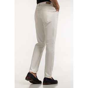 Jeans de cintura media estilo recto MN-JNS-WS24-012A, casuales, de mezclilla, estilo hip hop, con bordado, lavado a la piedra, oscuro, con estampado sólido. - Product Image 3