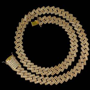 Real VVS1 Moissanite Diamond Cuban Link Chain Hip Hop Chain, Diamond Chain, BustDown Cuban Necklace, Rapper Miami Cuban Chain - Product Image 2