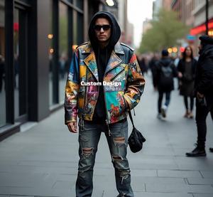 Suministro de chaquetas de cuero personalizadas para diseñadores de moda en todo el mundo Fabricante de chaquetas de cuero de gama alta para diseñadores - Product Image 5