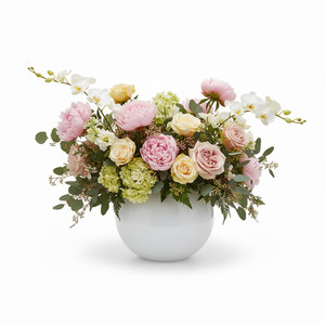 VBW0008WT - Vase en verre blanc en forme de bulle - 8 - Product Image 2