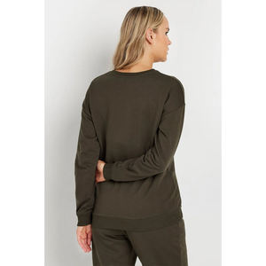 Sudadera de Invierno para Mujer, de Algodón Premium, Suave, Transpirable y Antiencogimiento, con Estampado, Cuello Redondo, Informal - Product Image 2