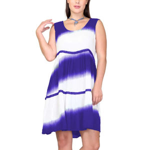 Coupe décontractée Summer Flowy Short caftan Beachwear Summer Short Caftan Tie-dye Short caftan - Product Image 1