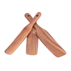 Wood Sourdough <b>Spurtle</b> Kitchen Utensils Wooden Spatula 4 Pieces handmade top price - Product Image 6