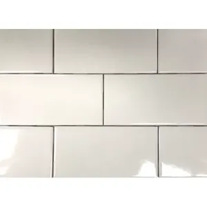 Bone 3x6 Acabado brillante Cerámica Metro Azulejo Luminoso Porcelana esmaltada para cocina Comedor Dormitorio Pared Piso 5mm - Product Image 1