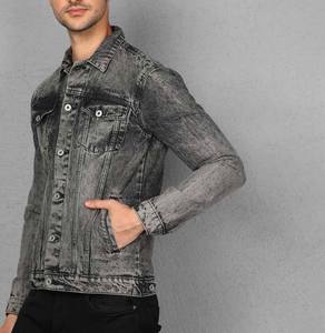 Most Selling Product Hot Sale Ready to Ship Stylish Design Streetwear Acid Wash <b>Jeans</b> Jackets <b>for</b> <b>Men</b> - Product Image 6