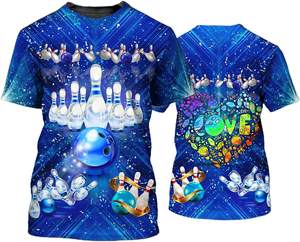 T-shirt de sport réversible imprimé par transfert thermique 2025, unisexe, polos de bowling, séchage rapide, respirant, léger - Product Image 6