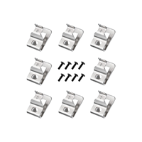 8PCS Clips de ceinture pour outil de forage en acier inoxydable Dewaltt304 Kit de crochet avec vis N268241 pour outils électriques 20V DCD985