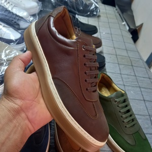 Zapatos de cuero genuino para hombre, zapatillas informales con cordones, suela de goma suave, para uso diario en primavera - Product Image 3