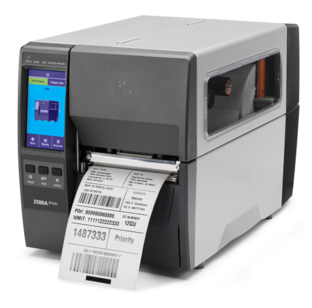 Zebra ZT231 термотрансферный и прямой тепловой 203 DPI | ZT23142-T01000FZ USB, последовательный, Ethernet, Bluetooth-подключение, разрыв