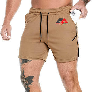 Shorts de sport en coton respirant pour hommes, avec cordon de serrage, logo personnalisable, motif dessin animé, nouvelle collection 2024, vente en gros, très demandés - Product Image 1