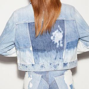 Nouveau style de vestes en denim d'automne pour femmes 100% coton pour l'extérieur et vêtements décontractés personnalisés coupe-vent respirant - Product Image 6