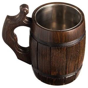 Handmade Oak Tankard Wooden <b>Beer</b> Mug - Product Image 4