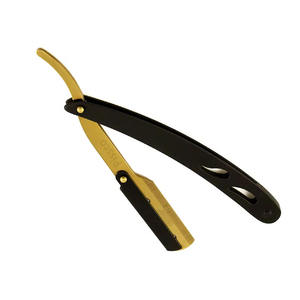 Couteau de rasage droit, rasoir manuel pliant en acier pour barbier, outils d'épilation - Product Image 5