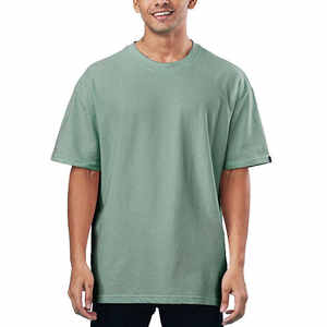 Camiseta de Manga Corta para Hombre, Talla Grande, Corte Regular, Transpirable, de Secado Rápido, 100% Algodón, Tejido de Punto, Venta al por Mayor - Product Image 2