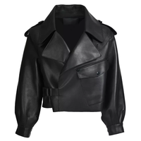 Haute qualité XL Faux daim moto veste hiver coupe-vent fermeture éclair col montant bouton Logo solide Offre Spéciale nouveau tissu cuir