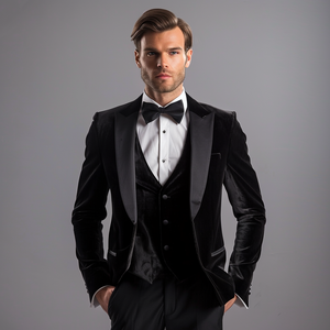 Traje de 3 Piezas para Hombre, Estilo Entallado, Blazer, Chaleco y Pantalones, Ropa Formal de Oficina, para Bodas, Recepciones, Graduaciones - Product Image 3