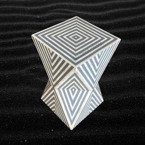 Tabouret d'appoint en incrustation d'os |   Meubles de décoration intérieure artisanaux haut de gamme - Product Image 3