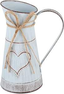 Florero de metal plateado de diseño vintage de la mejor calidad Florero de piso de tamaño mediano Artículo decorativo superior de color negro - Product Image 5