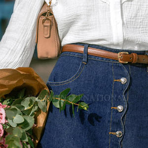 Jupes en jean pour femmes fabriquées en usine, en coton, en promotion, meilleur matériau, en stock - Product Image 6