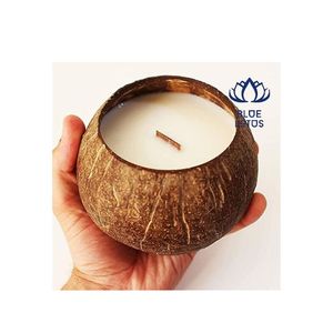 ของตกแต่งบ้านโรงแรมรีสอร์ทกะลามะพร้าวชามเทียนขี้ผึ้ง - Product Image 3