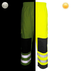 Pantalon de sécurité de construction haute visibilité personnalisable Support de logo personnalisé imperméable en nylon polyester réfléchissant fabriqué en usine - Product Image 3