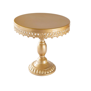 Présentoir à gâteau décoratif de luxe en métal doré avec plateau en marbre noir Support à cupcake pour décoration de mariage - Product Image 6