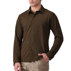 OEM Tarifa barata Nueva moda Hombres Camisa abotonada Super calidad Logotipo personalizado/Colores Top trending Camisa abotonada con peso ligero - Product Image 1