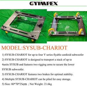 Dolly de Transporte Terrestre para Subwoofer Personalizado SYSUB-CHARIOT para Componentes de Subwoofer Cardioide Volable de 18''+12'' - Product Image 6
