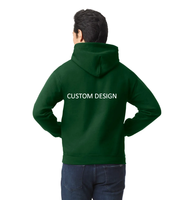 Sweat à capuche unisexe tendance en molleton 100 % coton pour l'hiver, décontracté, doublé, avec motif imprimé personnalisé, haute qualité, grandes tailles