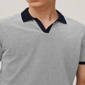 T-shirts pour hommes Polo Top Vente en ligne Polo pour hommes T Shirt de haute qualité nouvellement conçu Street Wear Style à la mode en gros - Product Image 4