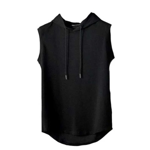 Stringer débardeurs hommes entraînement à capuche Muscle chemise Fitness débardeur hommes vêtements de sport sweats à capuche en coton gilet - Product Image 4