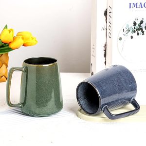 Taza de cerámica hecha a mano, taza ecológica de bajo precio para té, café y cacao, Taza de cerámica impresa moderna - Product Image 6