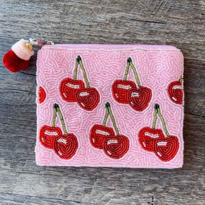 Monedero Elegante Hecho a Mano con Cierre y Patrones Intrincados de Bordado con Cuentas, Monederos de Cuentas Duraderos y de Alta Calidad - Product Image 2