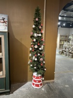 Support pour sapin de Noël, base de sapin en forme d'ours en peluche, décoration festive pour la maison, support en résine pour sapin artificiel jusqu'à 7,5 pieds
