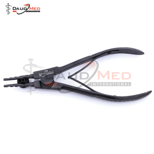 Alicates de apertura de anillo recubiertos de negro sin punta y 5 ranuras 8 bisagras inversas para flexibilidad Alicates de apertura de anillo de Punta larga - Product Image 2