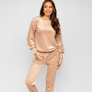 Survêtement en velours respirant, écologique, coupe-vent, pour femmes, automne-hiver, grande taille, manches longues, en provenance du Pakistan - Product Image 1