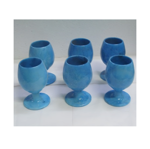 Elegante vaso de mármol hecho a mano para bebidas, vaso de piedra pulida para el hogar, cocina, comedor, bares y restaurantes para regalar - Product Image 6