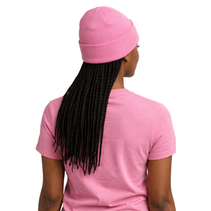 Gorro de Punto Rosa Legacy para Hermandad Griega, Gorro de Invierno Rosa y Verde para Mujeres, Ropa de Hermandad Universitaria - Product Image 2