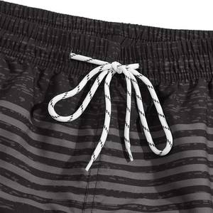 Pantalones cortos de algodón y poliéster para hombre, Shorts con cordón personalizado de alta calidad, estampado por sublimación, Diseño a rayas - Product Image 6