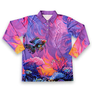 เสื้อโปโลสำหรับใส่ตกปลาแบบระเหิดเสื้อโปโลสำหรับผู้ชายแห้งเร็วออกแบบได้ตามต้องการ - Product Image 6