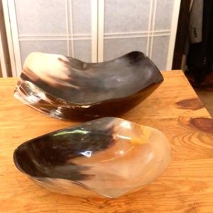 BOL EN CORNE DE BUFFALO NATUREL DE QUALITÉ CI-DESSOUS Disponible dans toutes les tailles Artisanat en corne indienne Bol en corne décoratif pour la maison et la décoration - Product Image 2