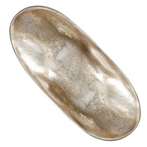 Elegante Bandeja Artesanal con Acabado en Latón - Centro de Mesa Decorativo Dorado Texturizado - Vajilla de Alta Gama para Hostelería y Catering - Product Image 4